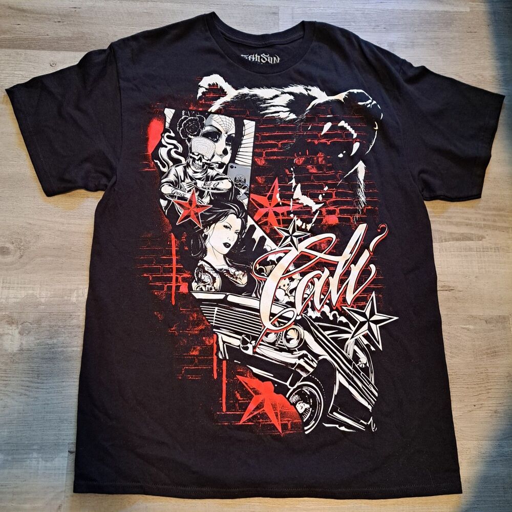 Fifth Sun T Shirt‎ Men's Large Graphic Lady Star Short Sleeve